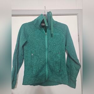 Green jacket Thumbwhole Sweater